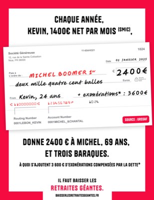 Chèque de 2 400 € par an versé par un salarié au SMIC